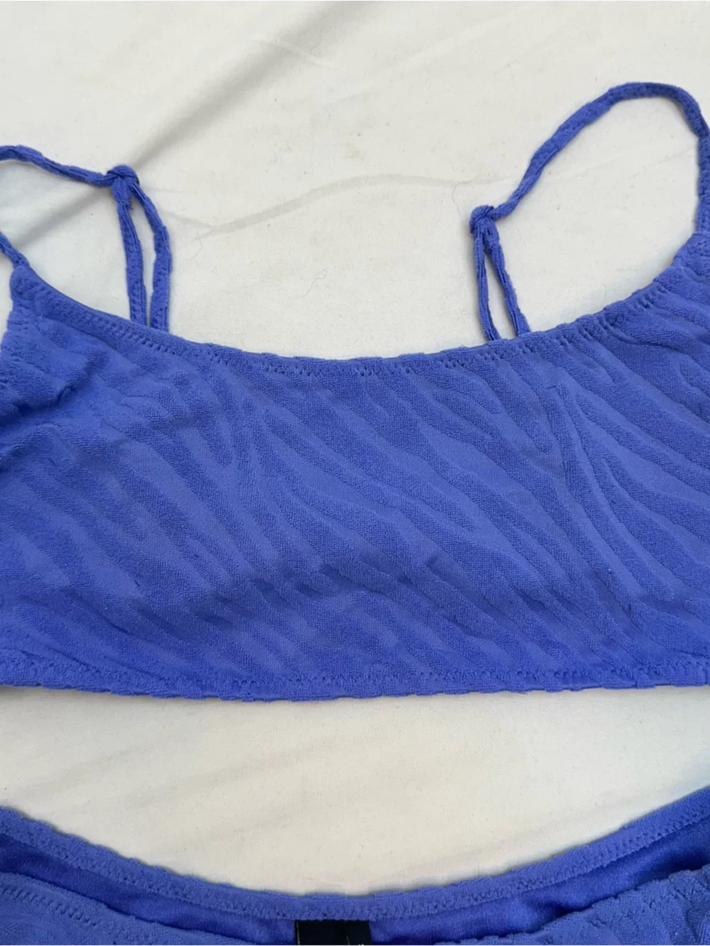 triangl swimwear purple Textured Bikini Two-Piece